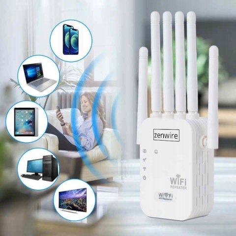 Wzmacniacz Sygnału Zasięgu Sieci Wifi 5G Repeater Zewnętrzny Extender Zenwire WDR611U 300 Mb/s