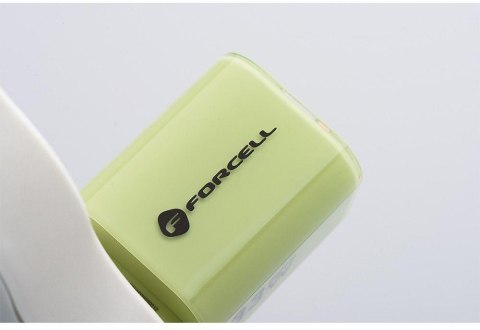 ŁADOWARKA SIECIOWA Forcell F-Energy GaN III VT-41 33 W 1x USB-C 1x USB-A PD 3.0 QC 4.0 ZIELONA
