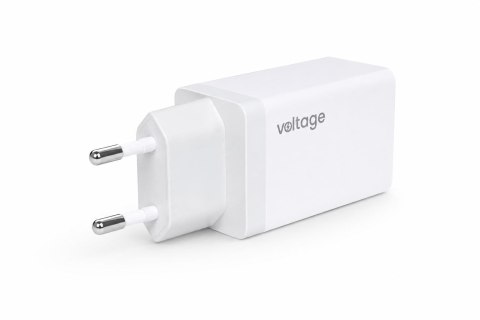 Ładowarka sieciowa Voltage GaN Charger 67W PD 3.0 QC 3.0 USB-A 2x USB-C biała