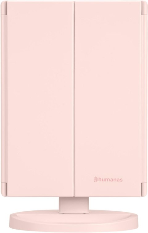 Lusterko do makijażu Humanas HS-ML04 z podświetleniem LED - różowy