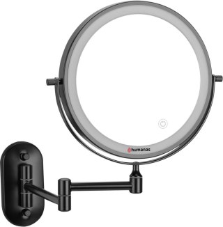 Lustro łazienkowe Humanas HS-BM01 z podświetleniem LED - czarny
