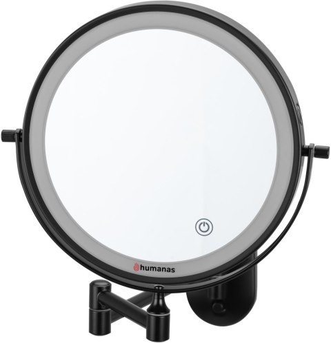 Lustro łazienkowe Humanas HS-BM01 z podświetleniem LED - czarny