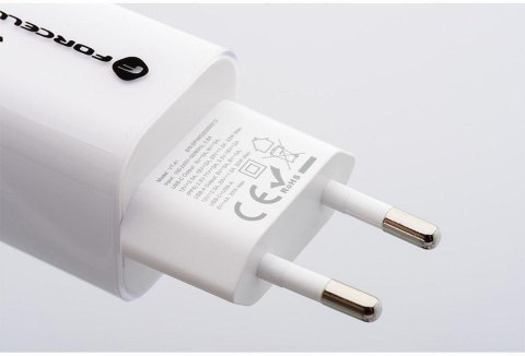 ŁADOWARKA SIECIOWA Forcell F-Energy GaN III VT-41 33 W 1x USB-C 1x USB-A PD 3.0 QC 4.0 BIAŁA