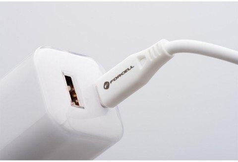 ŁADOWARKA SIECIOWA Forcell F-Energy GaN III VT-41 33 W 1x USB-C 1x USB-A PD 3.0 QC 4.0 BIAŁA