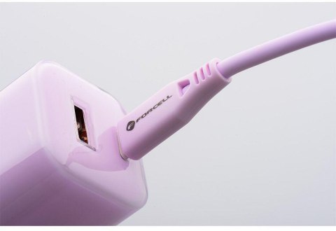 ŁADOWARKA SIECIOWA Forcell F-Energy GaN III VT-41 33 W 1x USB-C 1x USB-A PD 3.0 QC 4.0 FIOLETOWA