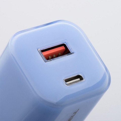 ŁADOWARKA SIECIOWA Forcell F-Energy GaN III VT-41 33 W 1x USB-C 1x USB-A PD 3.0 QC 4.0 NIEBIESKA
