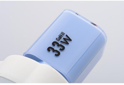 ŁADOWARKA SIECIOWA Forcell F-Energy GaN III VT-41 33 W 1x USB-C 1x USB-A PD 3.0 QC 4.0 NIEBIESKA