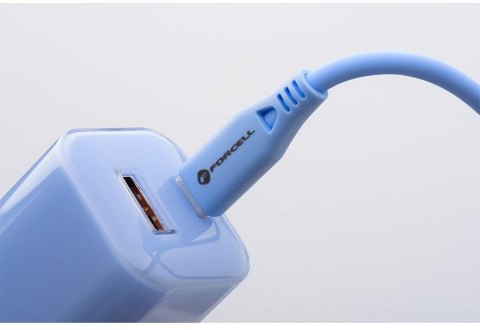 ŁADOWARKA SIECIOWA Forcell F-Energy GaN III VT-41 33 W 1x USB-C 1x USB-A PD 3.0 QC 4.0 NIEBIESKA