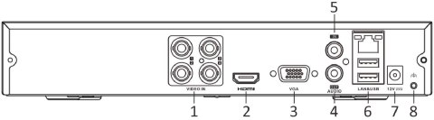 Rejestrator 5w1 Hilook 4 kanałowy 4MP DVR-4CH-4MP z dyskiem 1TB